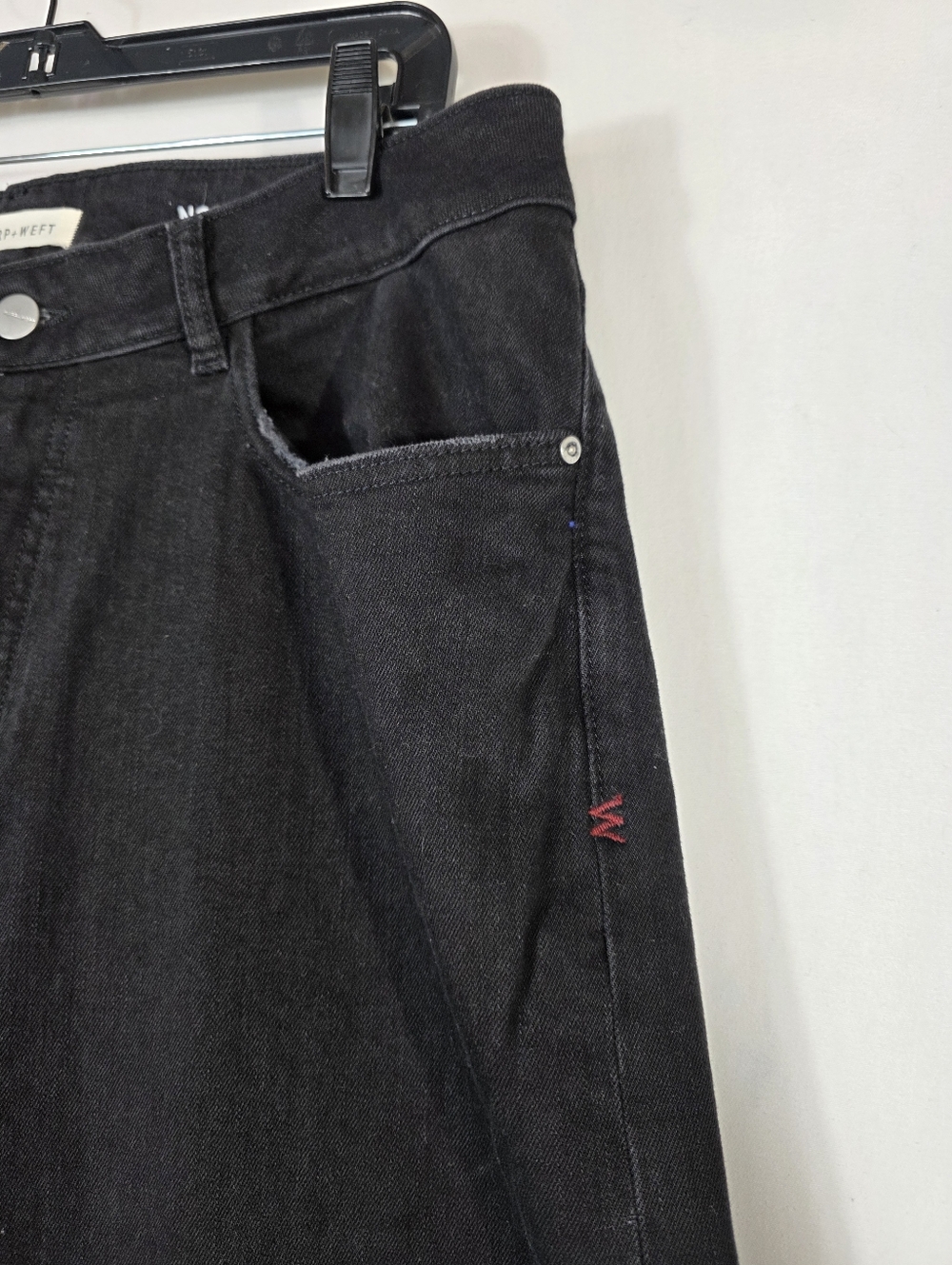 Warp + Weft NCE nice cote Wide Leg inkwell Black Jeans - Picture 11 of 14